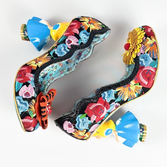 Irregular Choice x Disney Alice in Wonderland Flowers Can’t Talk Heels – Size 39 - Picture 4 of 11